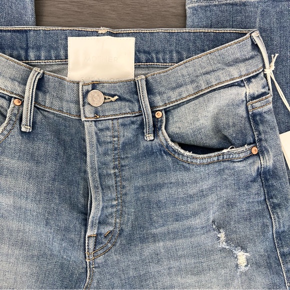 NWT MOTHER jean size 25 the stinger flood ankle light wash - Picture 9 of 11